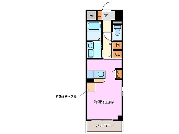 川越富洲原駅 徒歩2分 1階の物件間取画像